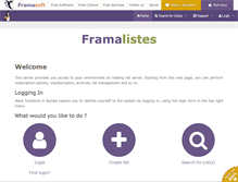 Tablet Screenshot of framalistes.org